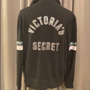Victoria’s Secret Sequin Full Zip Hoodie - Large